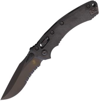 MCT16108 Microtech Amphibian Ram-Lok Pocket Knife Carbon Fiber
